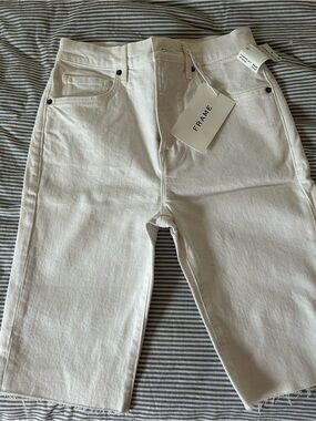 Frame new with tags  White Straight-Leg Jean shorts